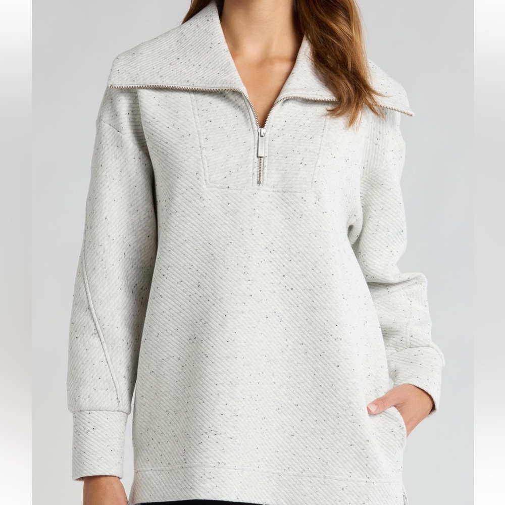 NWOT Sweaty Betty XS / 4 Women's Zip-Up Sweater grey